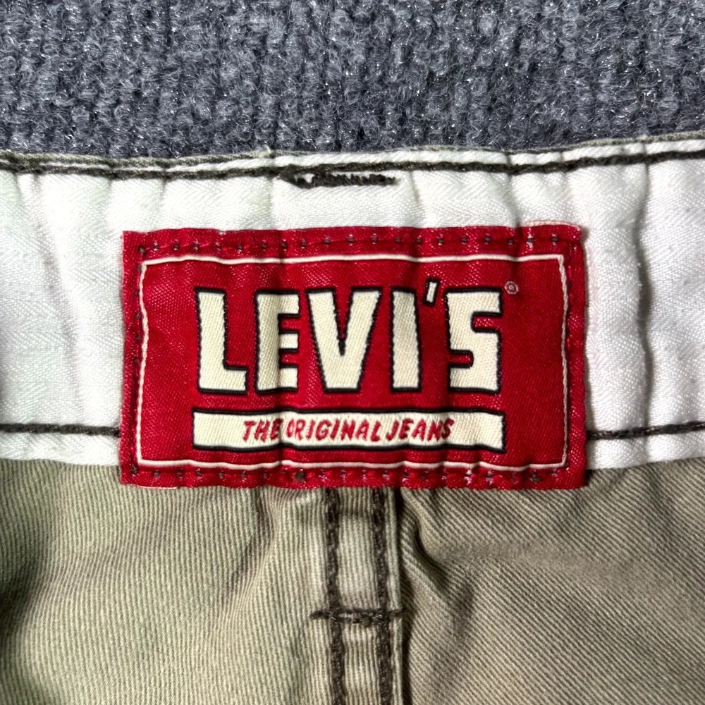 VTG Levis Squad Cargo Shorts Mens 33 Beige Camouflage US Army Military Cotton